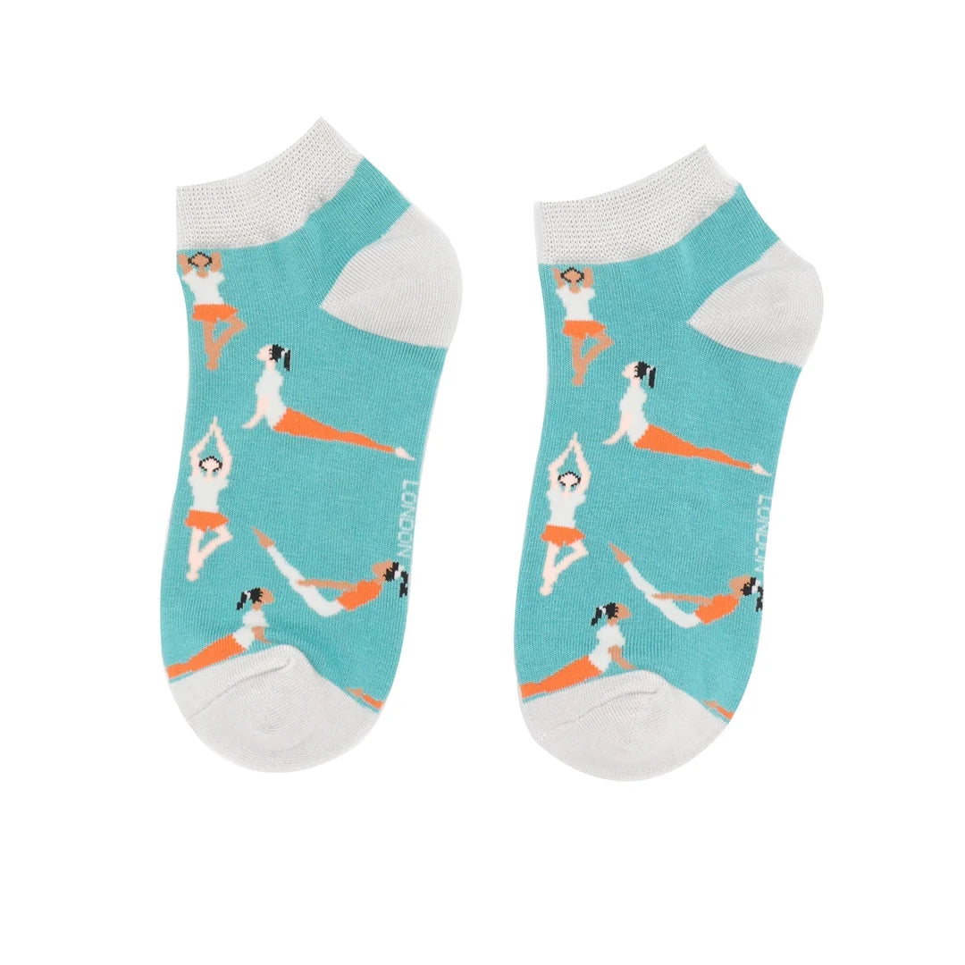 Yoga Poses Trainer Socks Duck