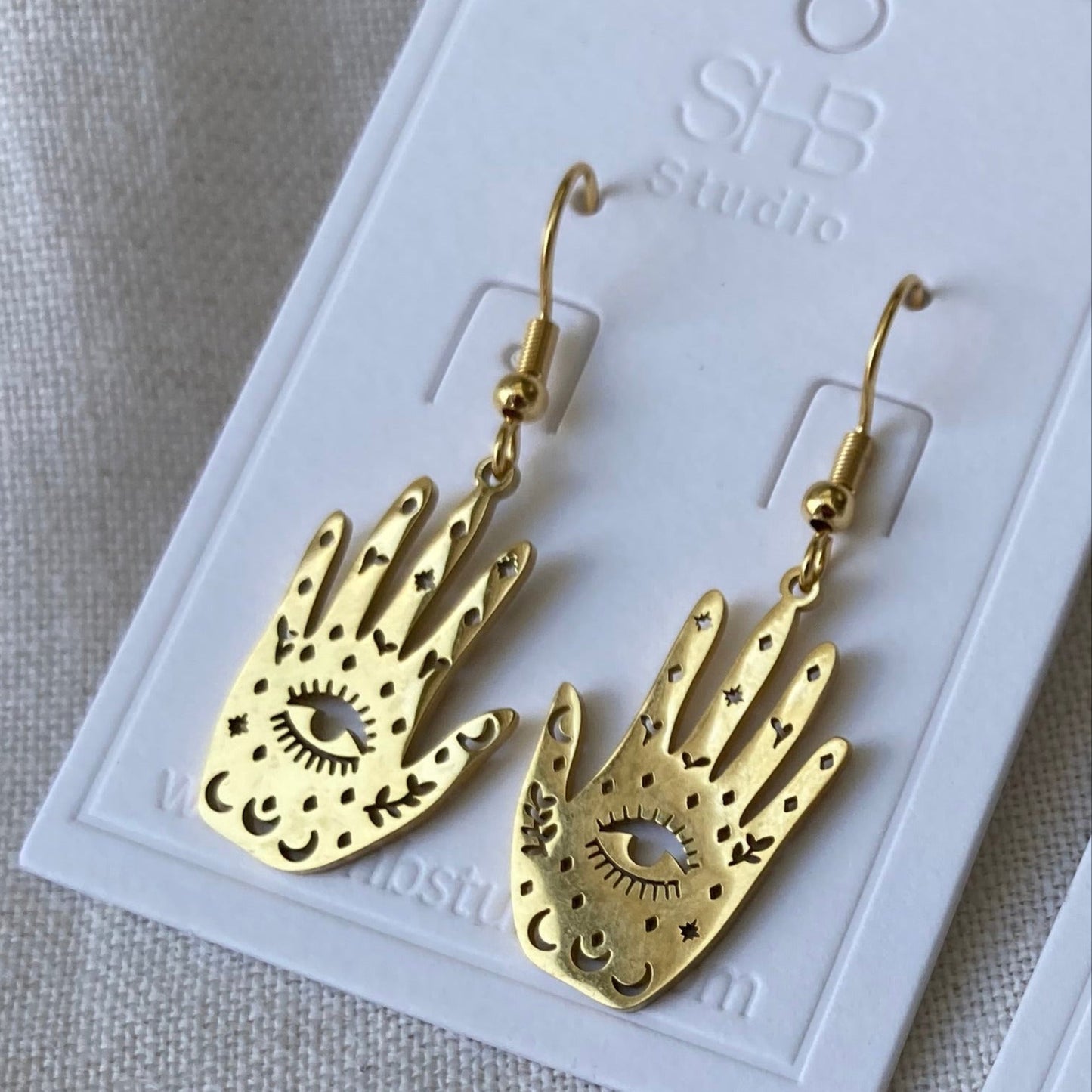 Third Eye Earrings Gold Colour