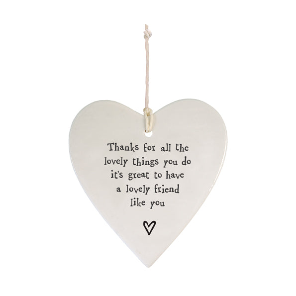 Lovely Friend Heart Hanging Decoration – A Thoughtful Gift for a Special Friend