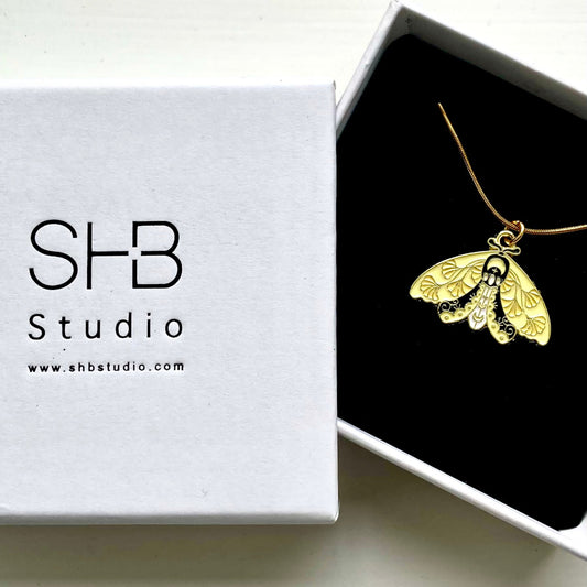Yellow Moth Necklace 5