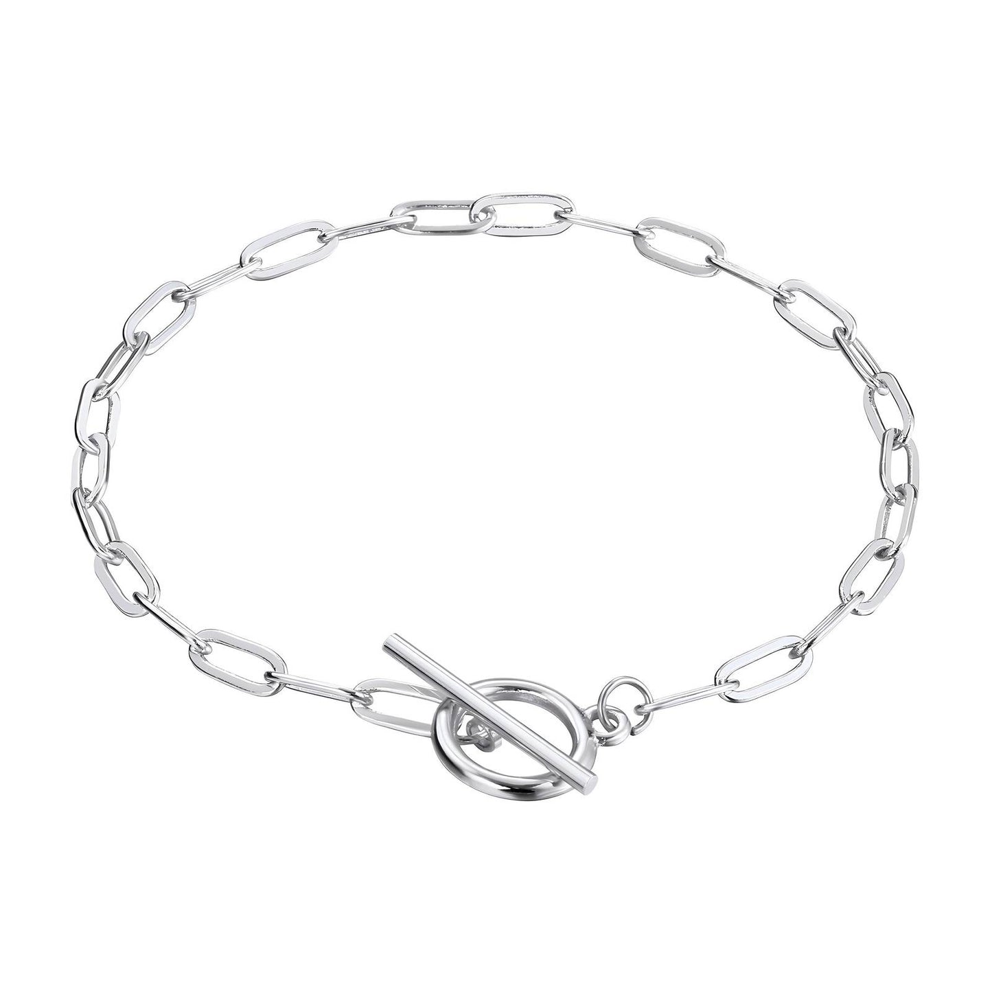 Modern Silver Toggle Necklace | SHB Studio Waterproof Gift Jewellery