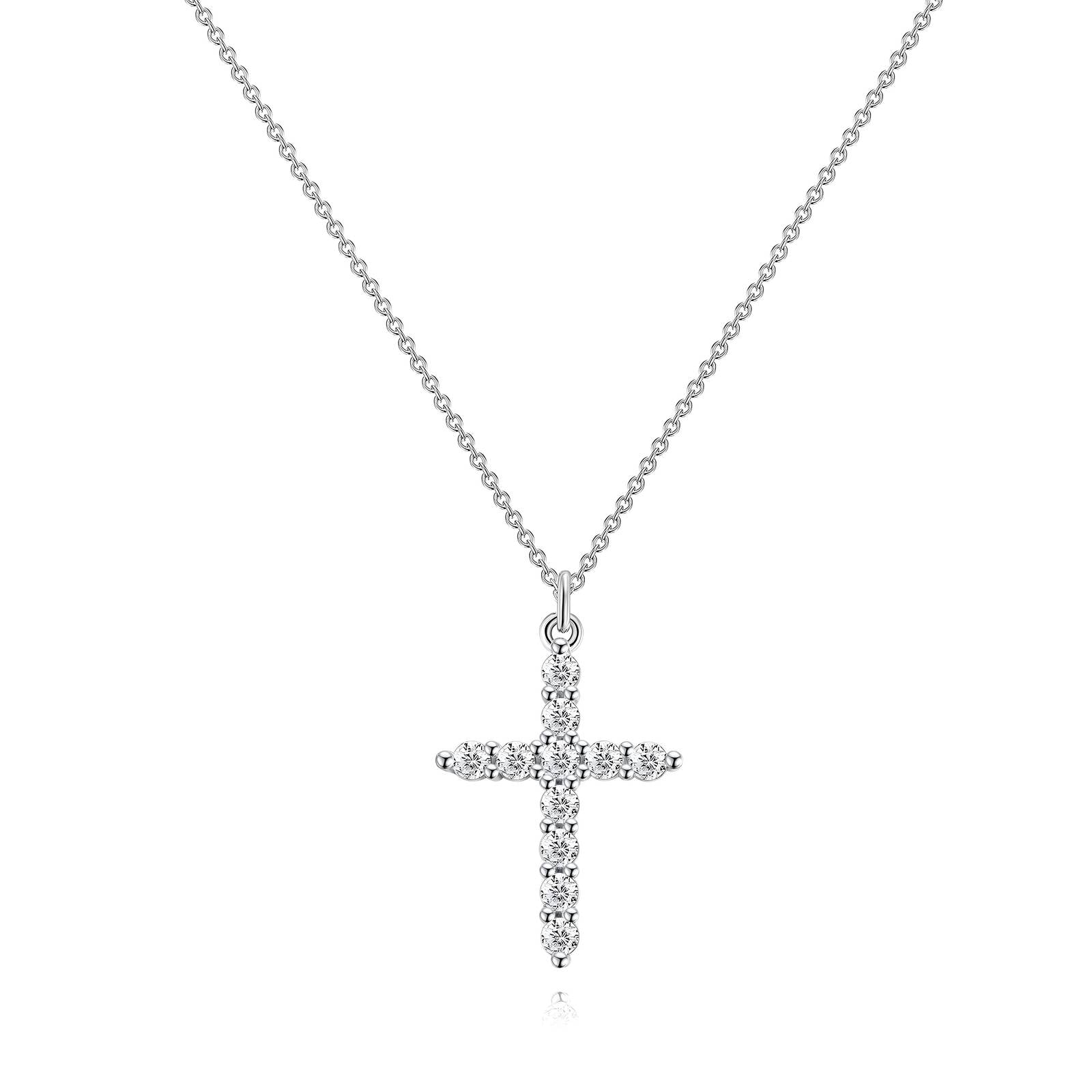 Sparkling Cross Pendant Necklace