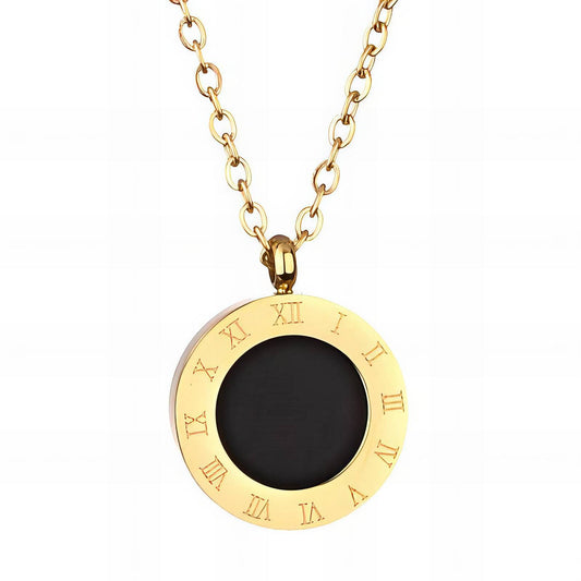 Timeless Gold Circle Pendant Necklace