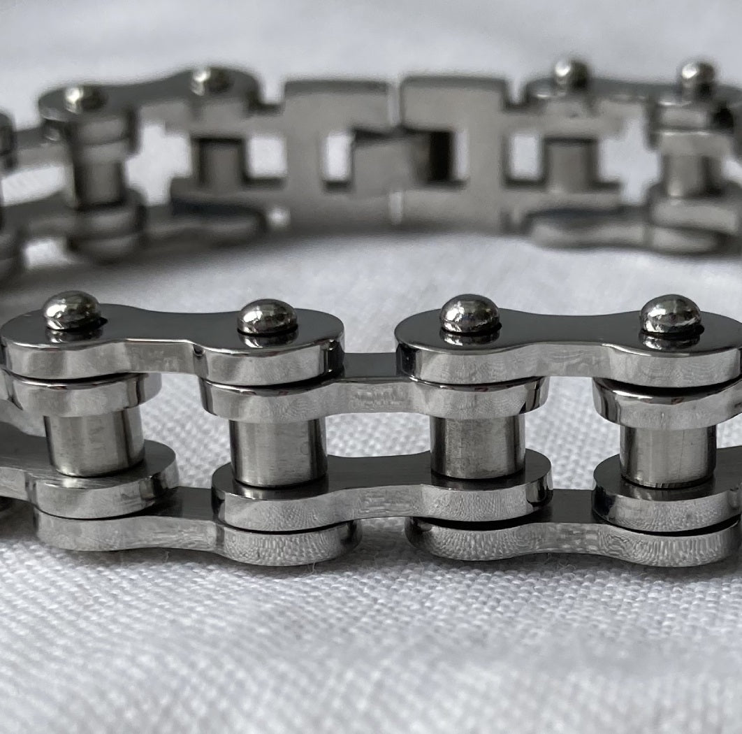 Men’s Motorcycle Chain Bracelet – Tarnish-Resistant Stainless Steel | SHB Studio