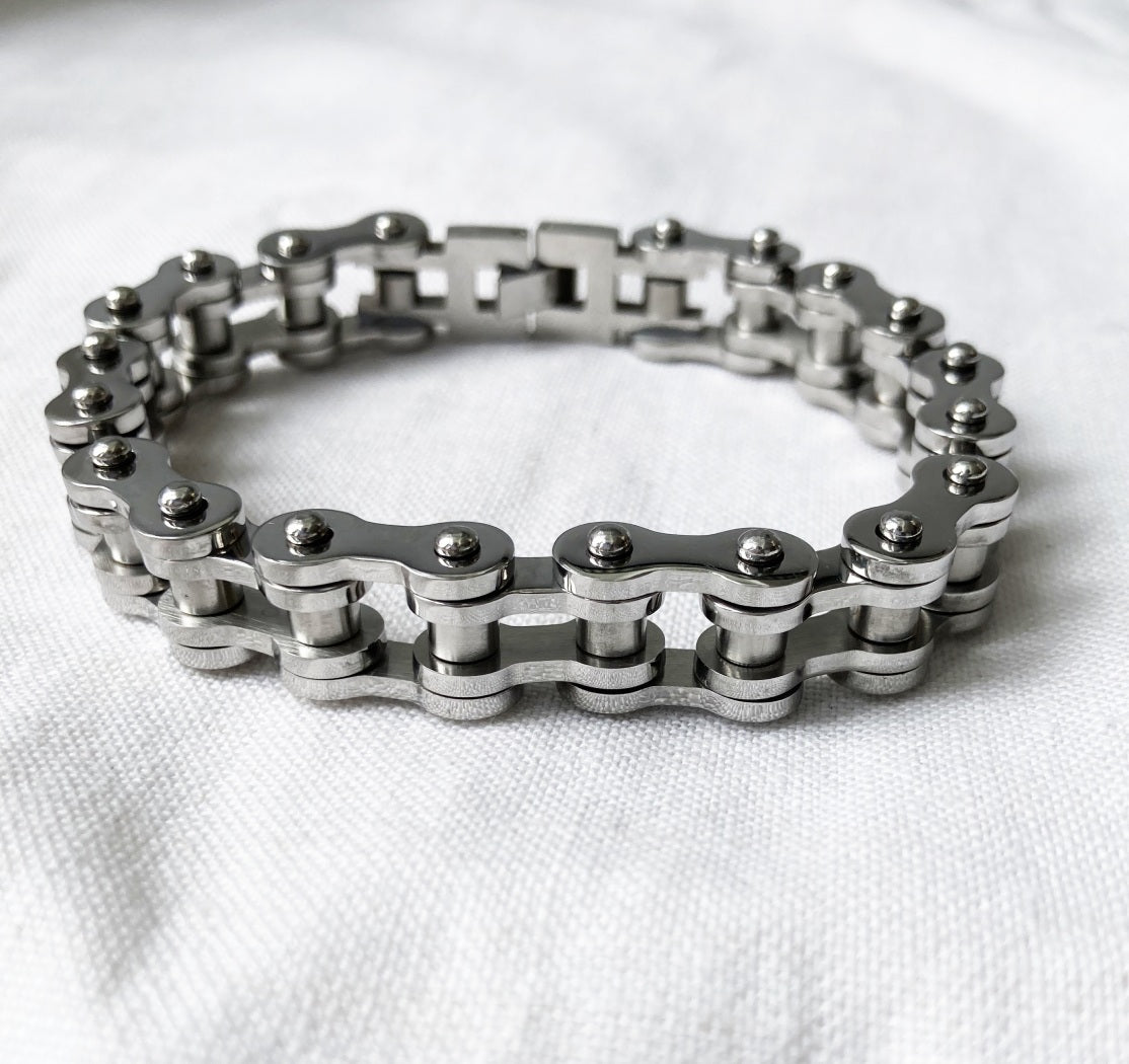 Men’s Motorcycle Chain Bracelet – Tarnish-Resistant Stainless Steel | SHB Studio