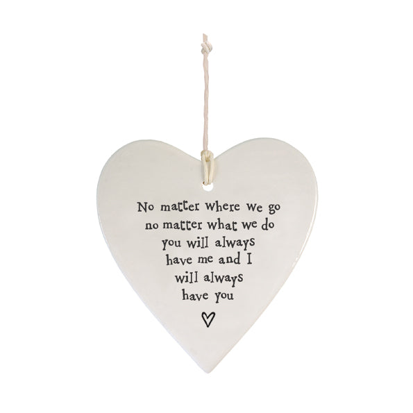 Porcelain round heart No matter where 00.2