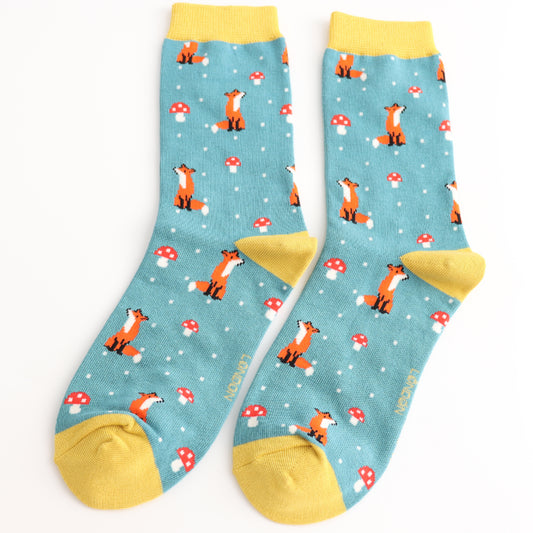 Miss Sparrow Fox Bamboo Socks