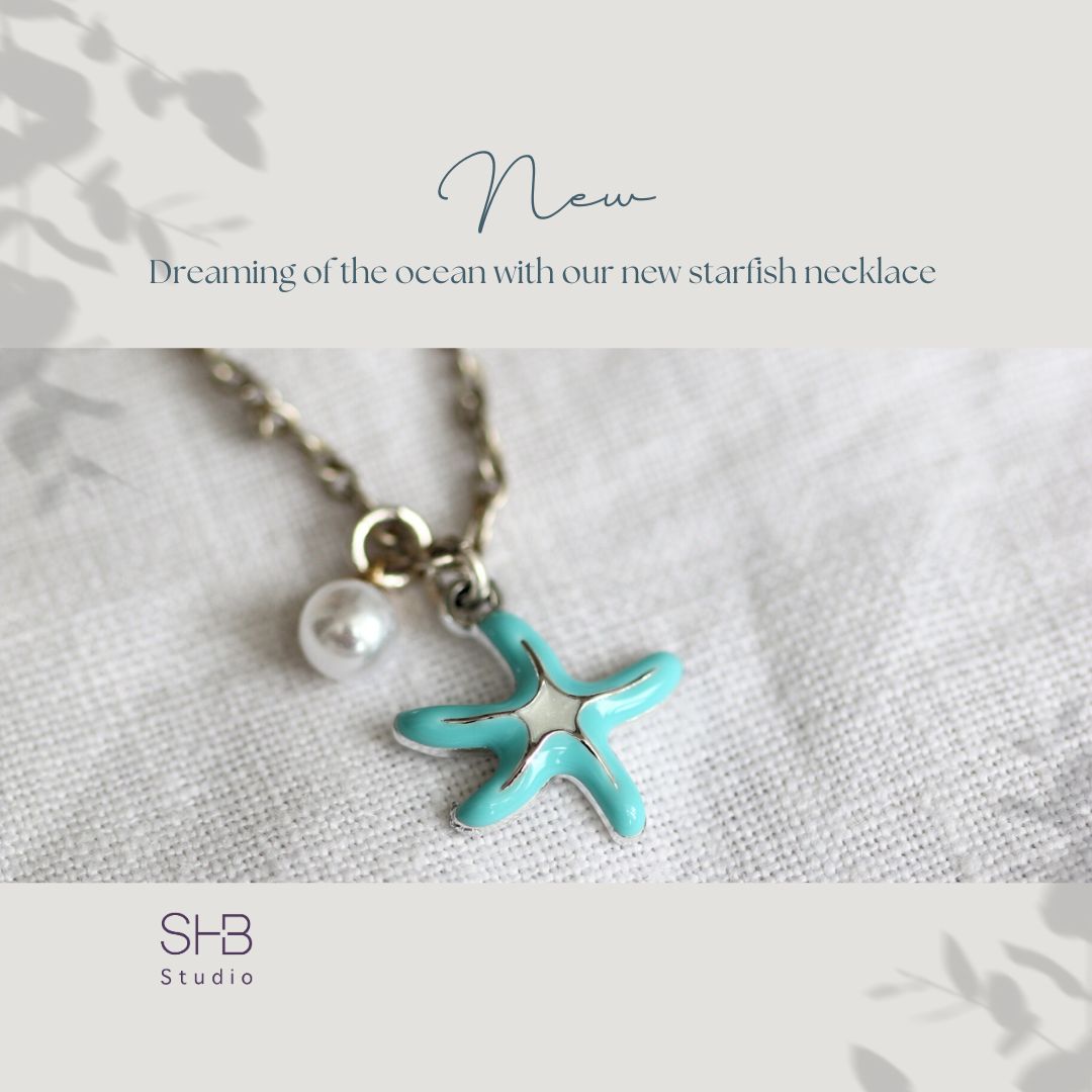 Star Fish and pearl Necklace 1