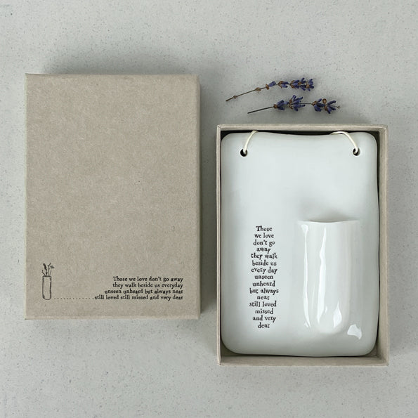 Wall vase Those we love don't go away 1.1