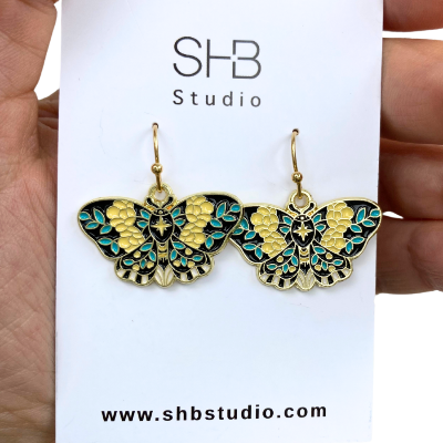 Butterfly Hook Earrings-E26 1