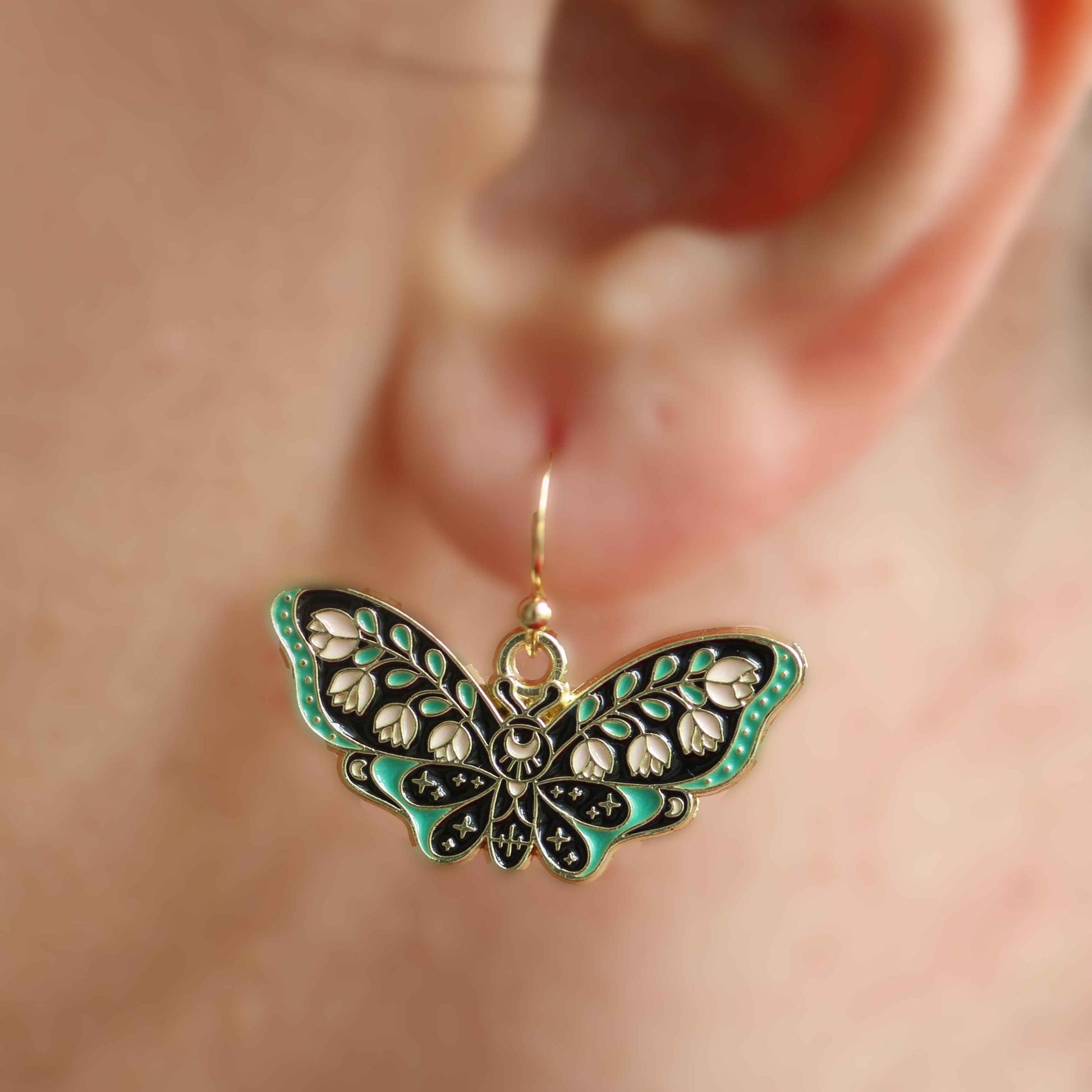 Butterfly Hook Earrings-E23 2