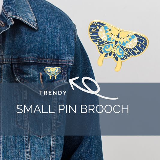 Small Moth Brooch – Delicate Nature Inspired Design Gift