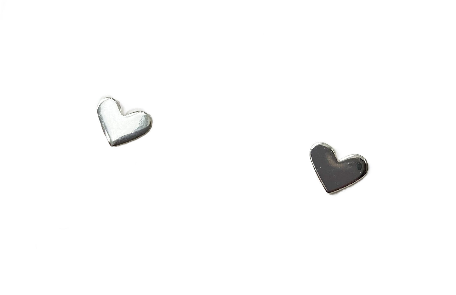 earrings silver heart 4