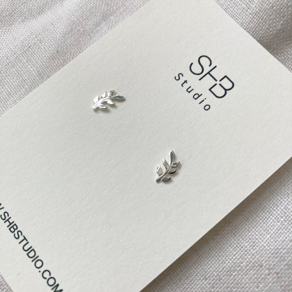 earrings silver leaf 4