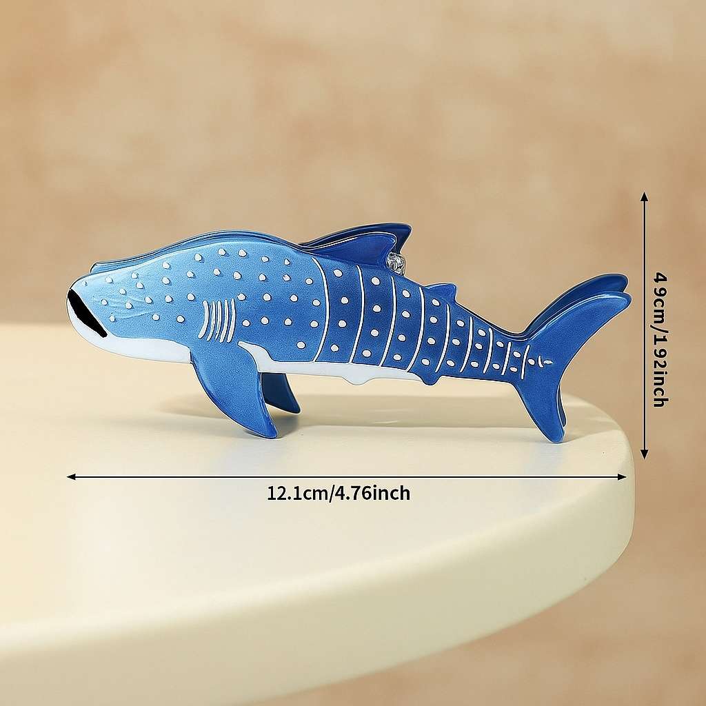 Whale Shark Hair Clips - Acrylic Hair Accessories | SHB Studio