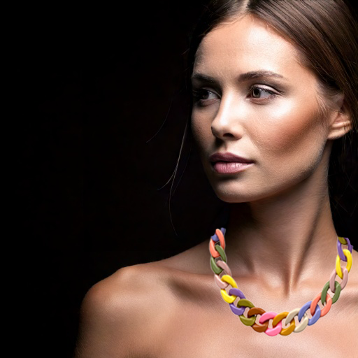 Pastel Colours Chunky Chain Necklace 5