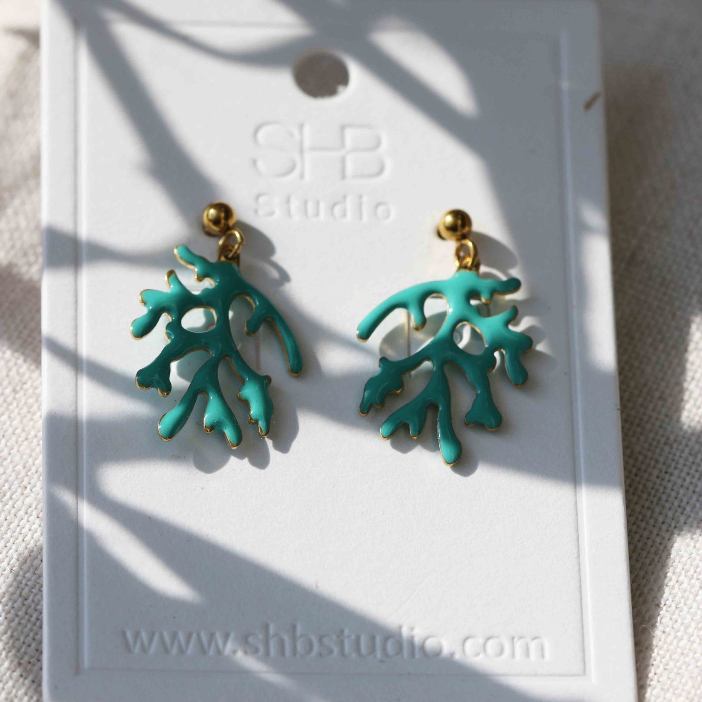 Tiny Blue Earrings