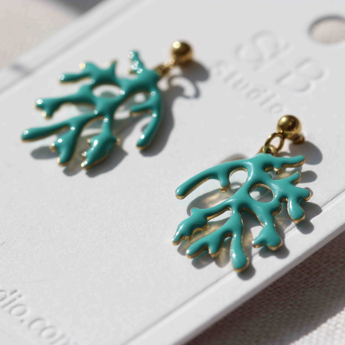 Tiny Blue Earrings