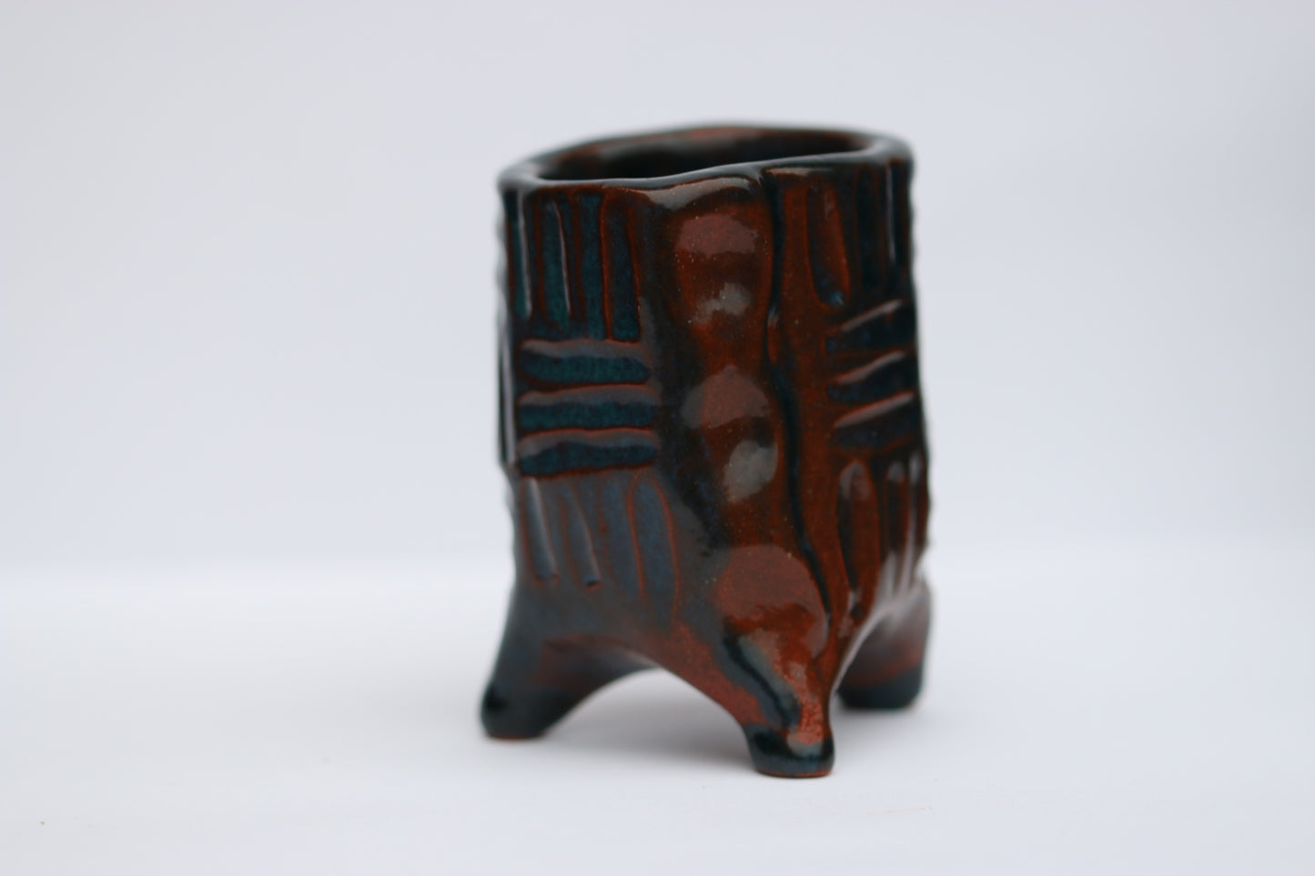 Blue Terracotta Pot