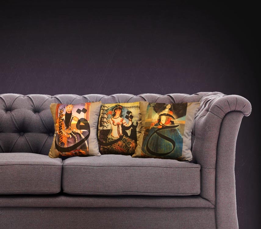 persian calligraphy cushion