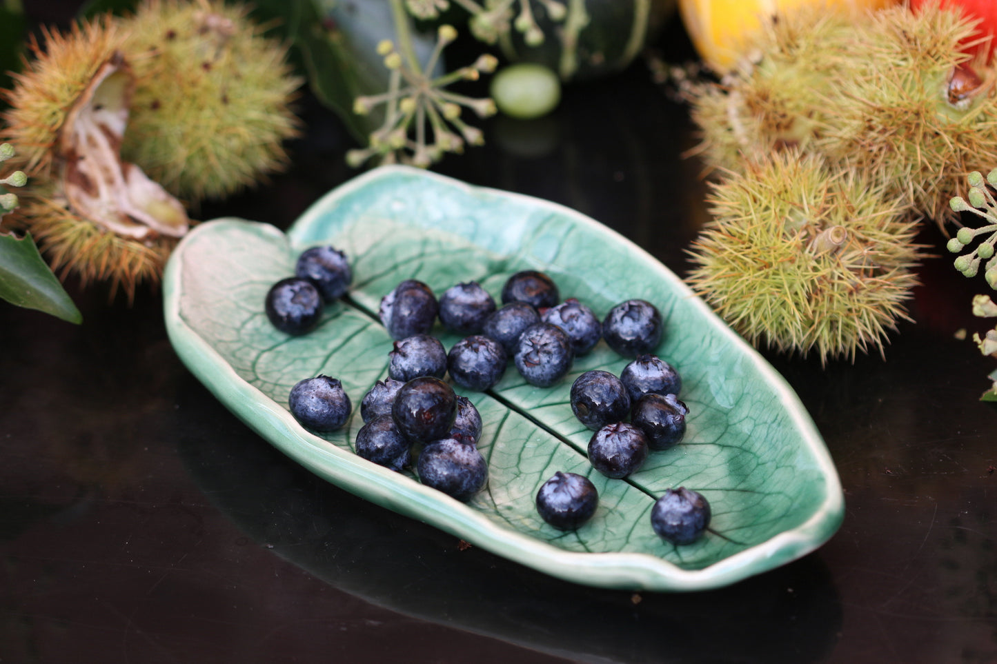 Green Leaf Dish Handmade