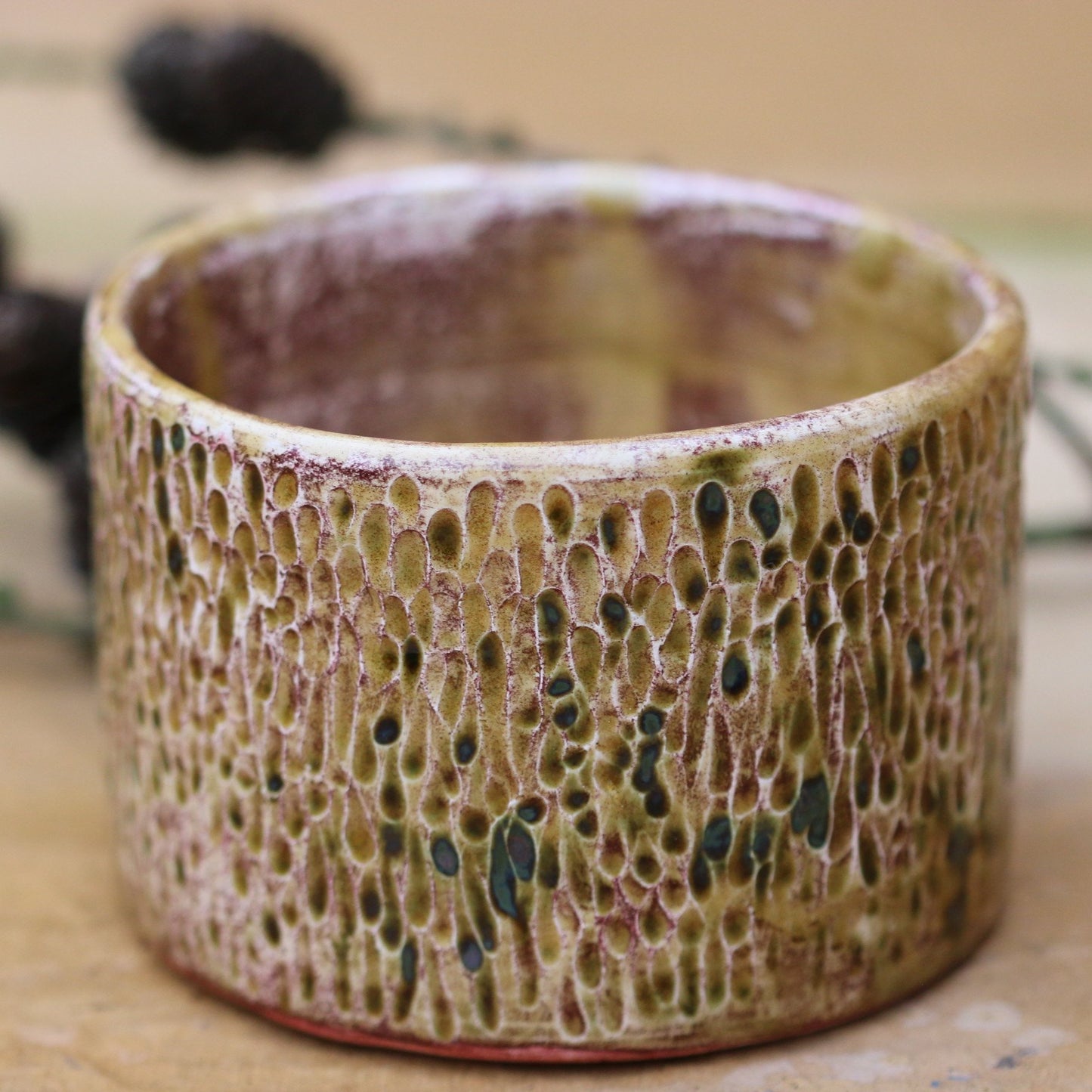 ceramic plant pot,Textured Glazed