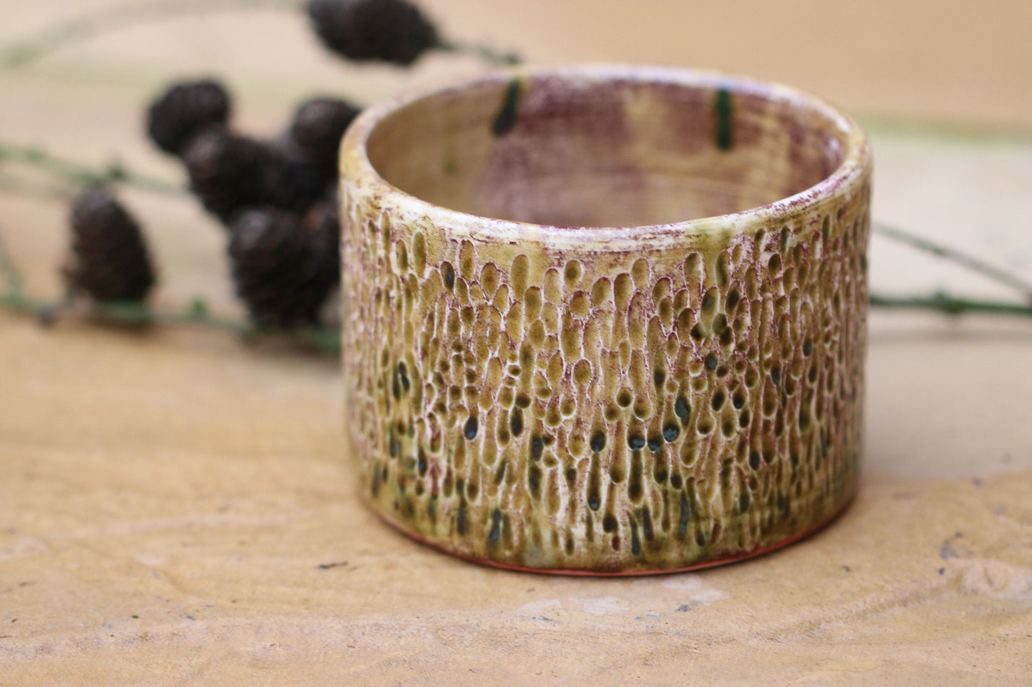 ceramic plant pot,Textured Glazed