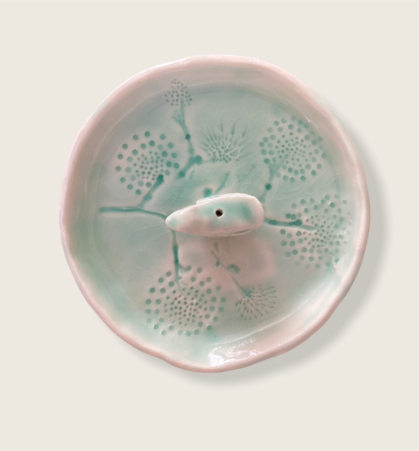 Handmade porcelain Incense holder