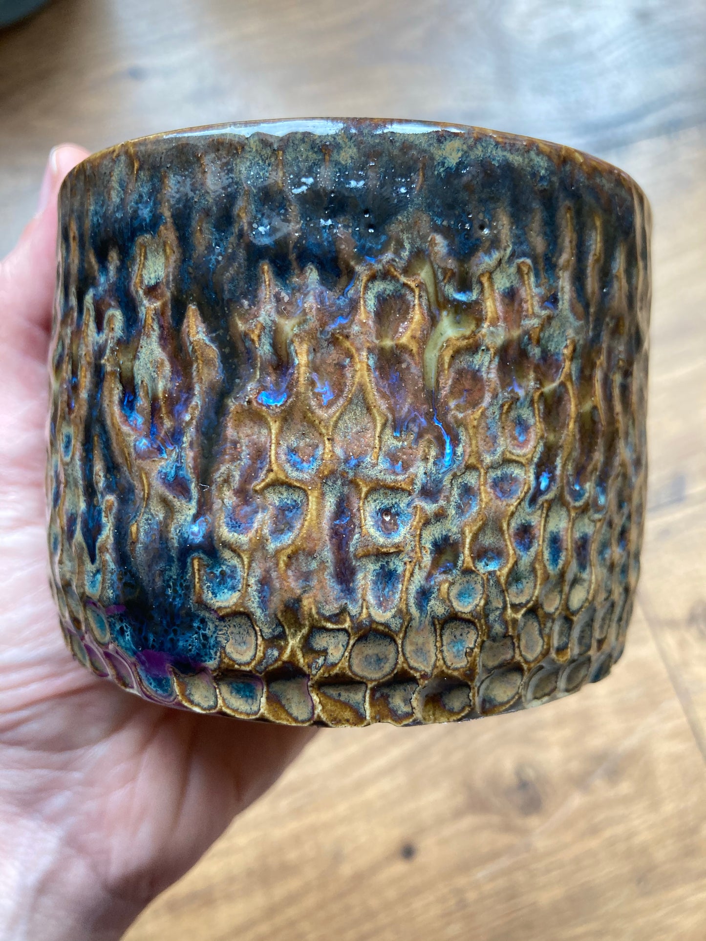Rustic Combo Glazed Pot