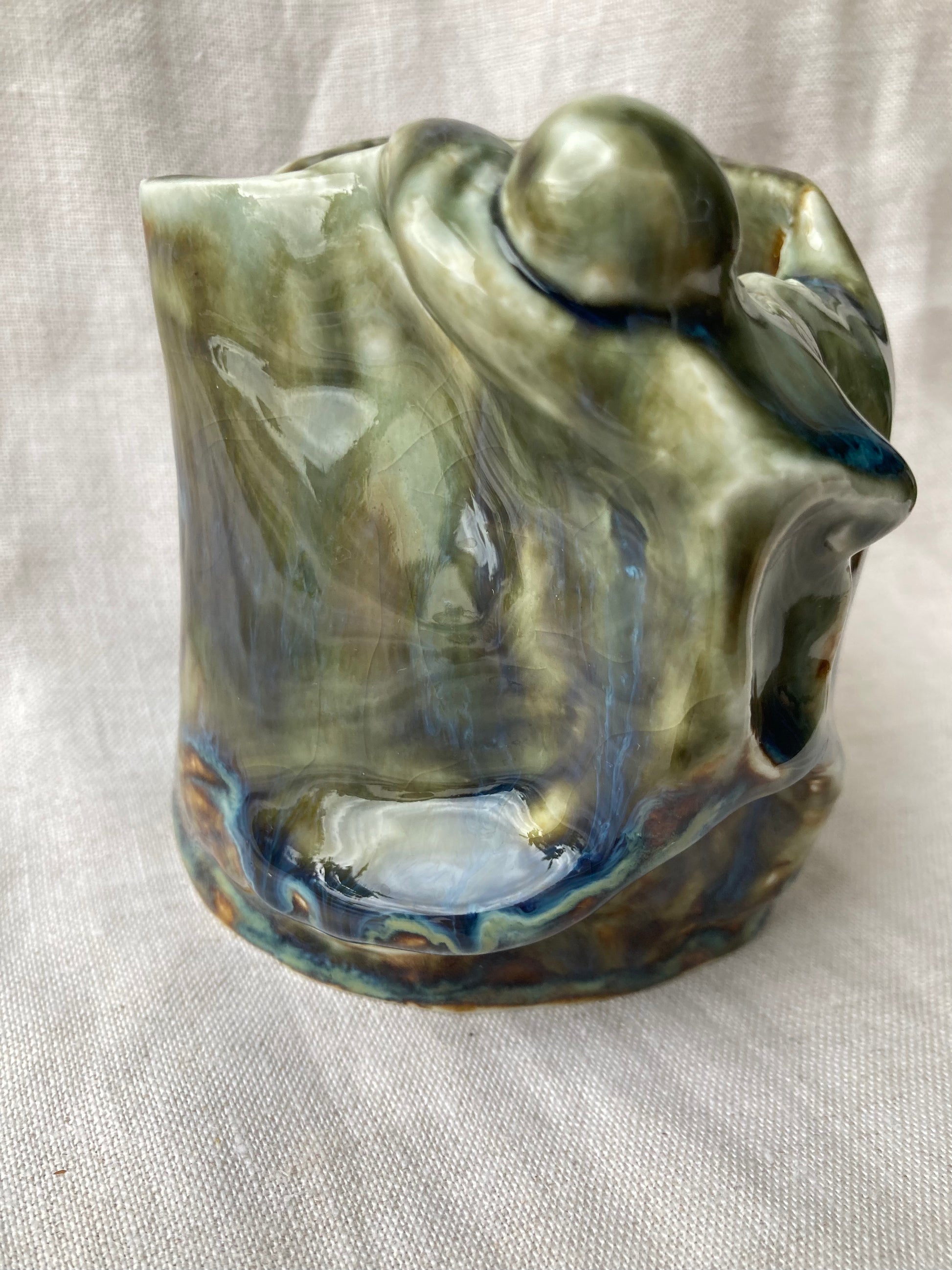 Handmade abstract ceramic sculpture