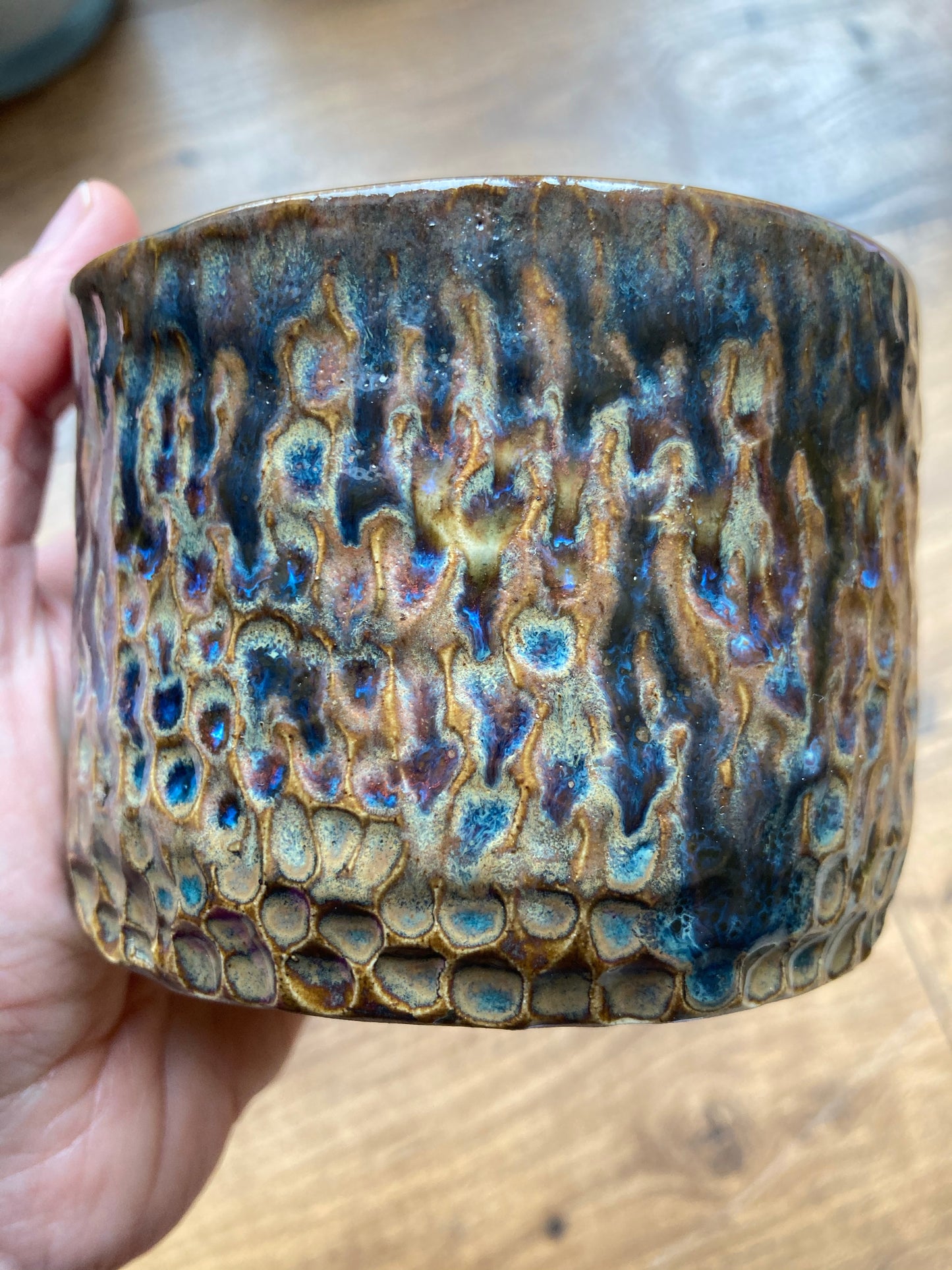 Rustic Combo Glazed Pot