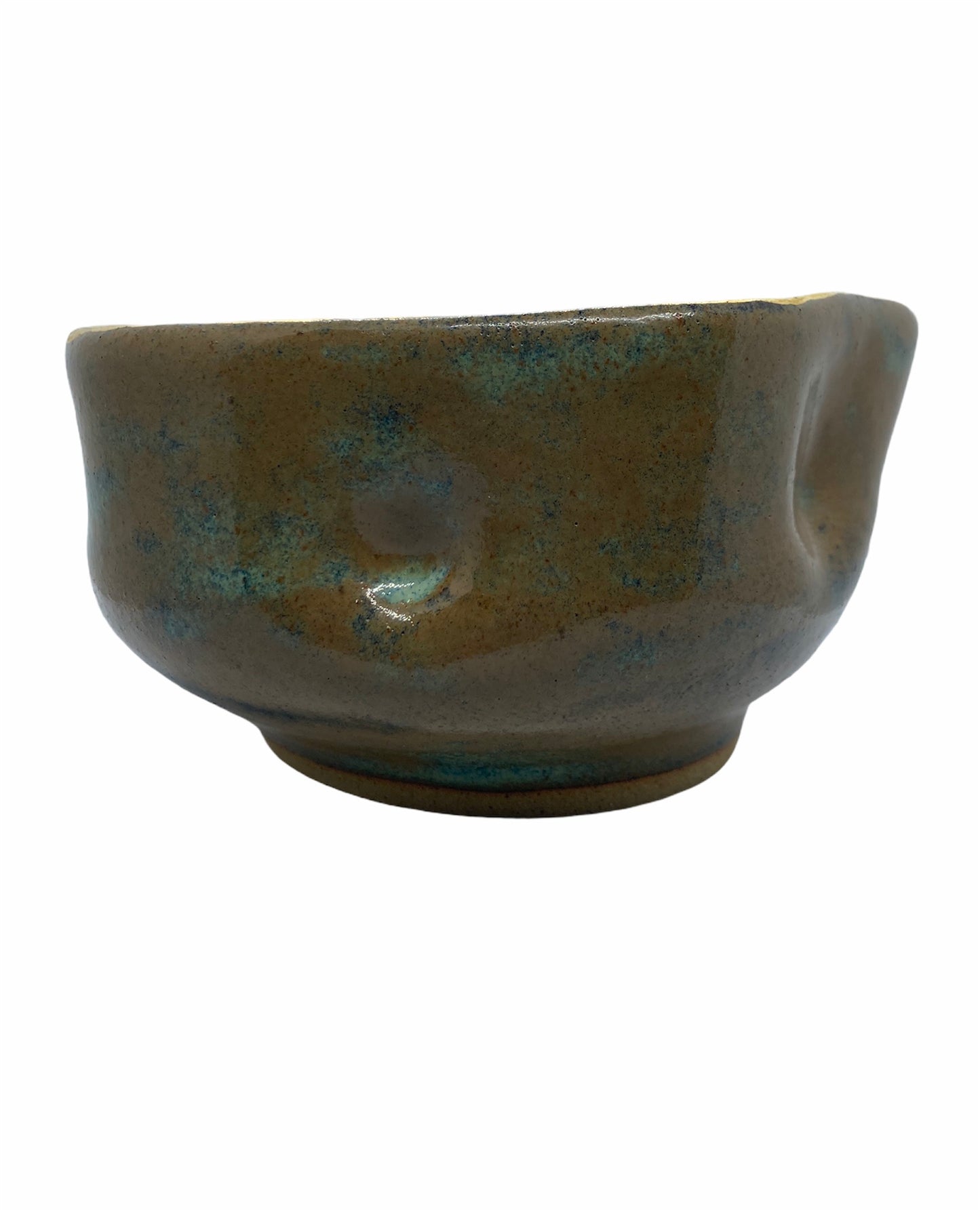 Rustic Deformed bowl and gold lustre