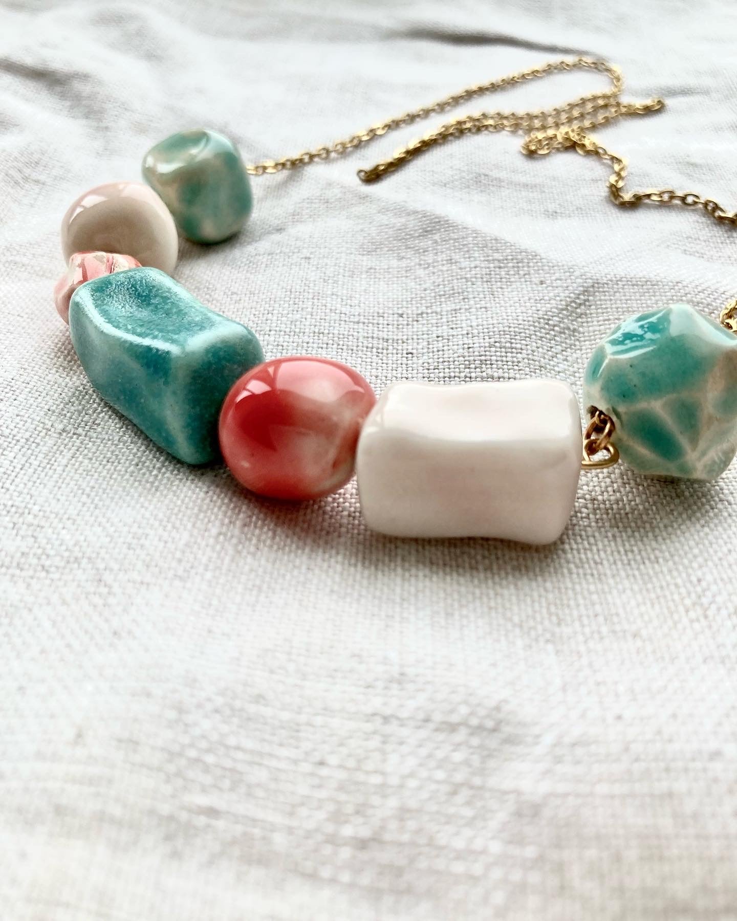 Handmade deals ceramic beads