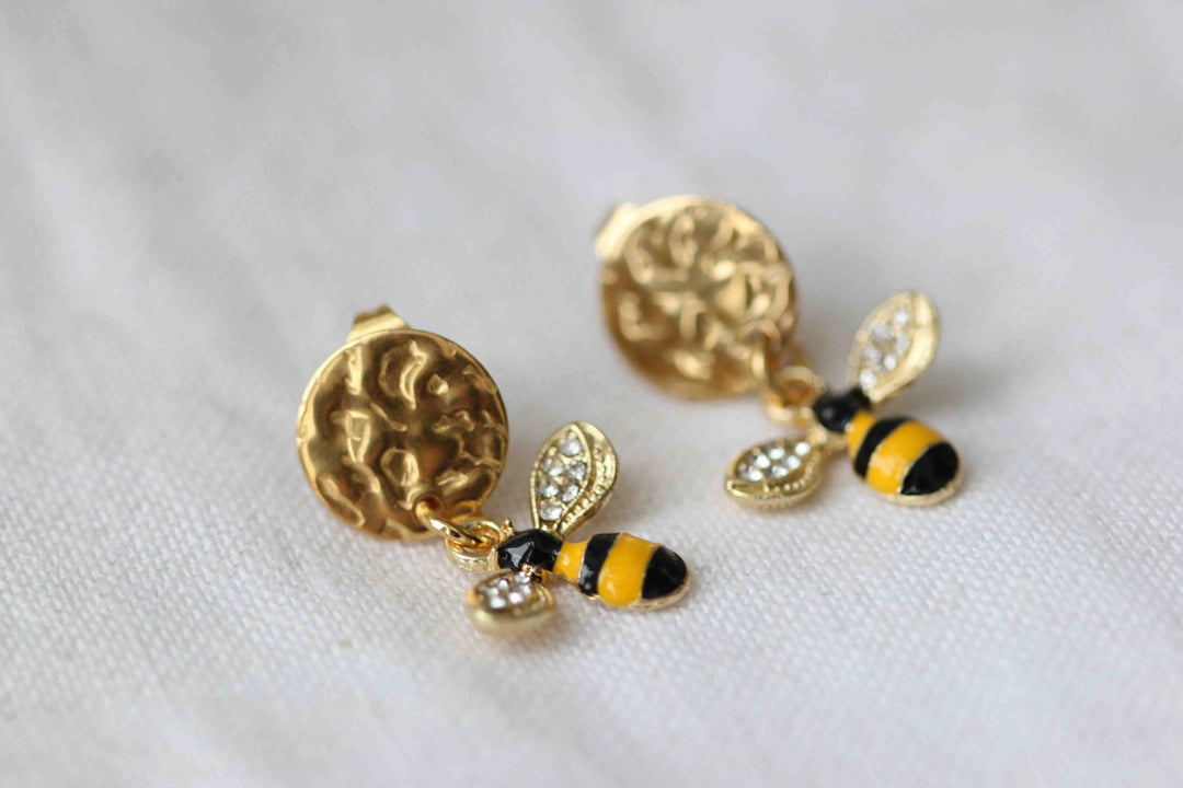 bee earrings  