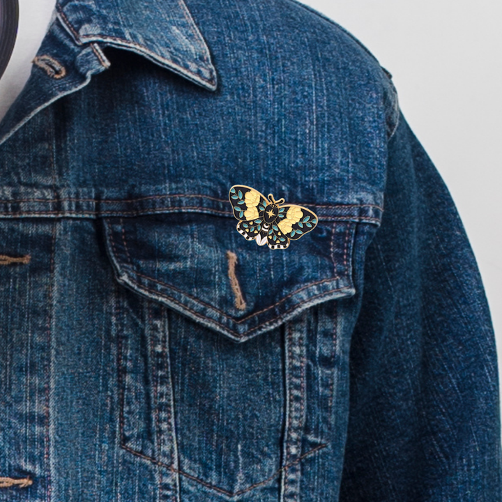 black and yellow butterfly brooch 1