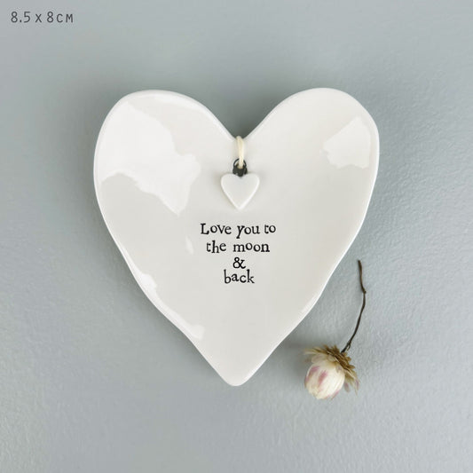 Ring dish-Love you to the moon & back - Heart Dish
