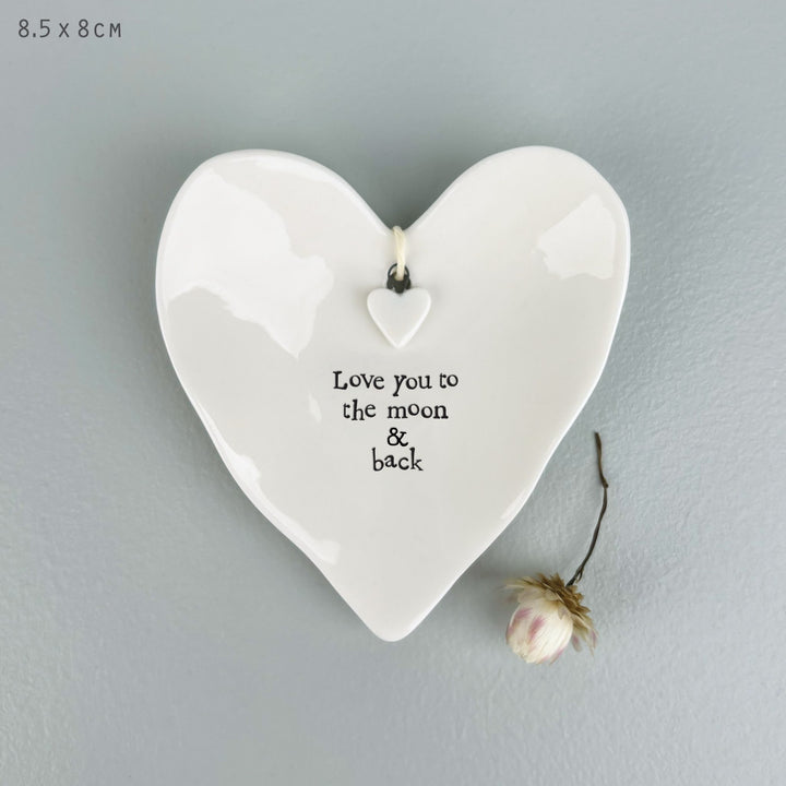 Ring dish-Love you to the moon &amp; back - Heart Dish