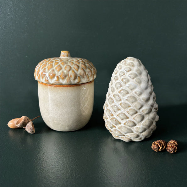 Ceramic Acorn Jar