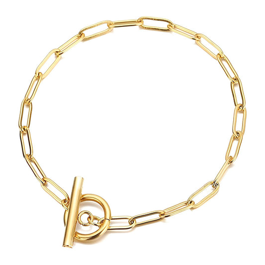 Modern Gold Chain Bracelet | SHB Studio Gift Jewelry | Waterproof Bold Bracelet for Her