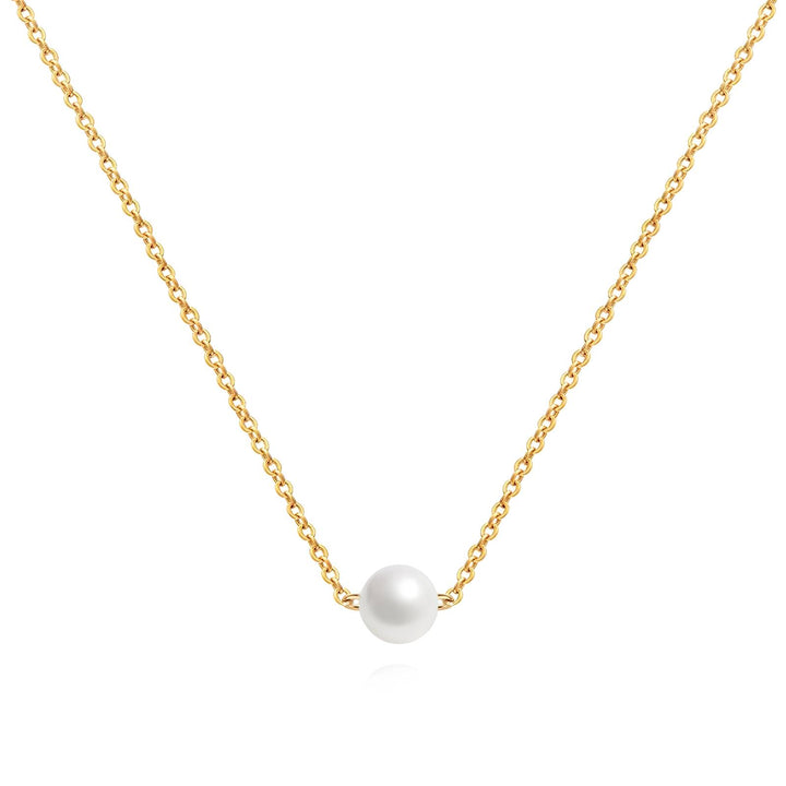 Necklace, 18K Gold Plated Steel 