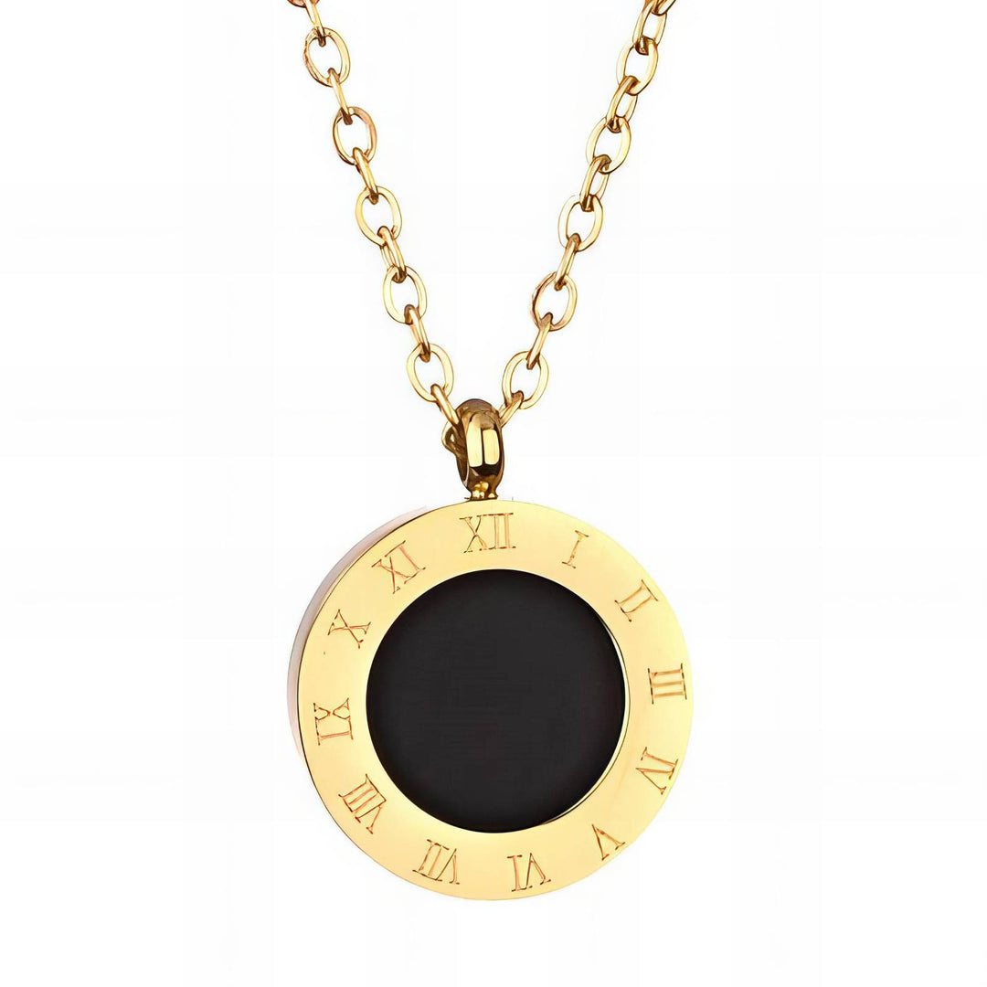 Timeless Gold Circle Pendant Necklace