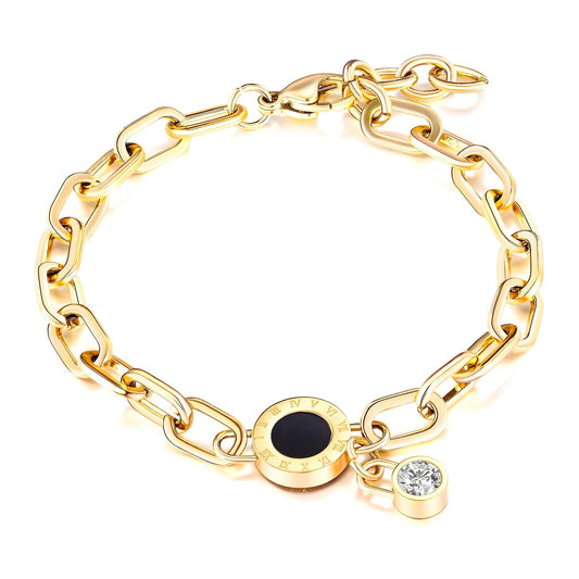Elegant Gold Chain Bracelet | SHB Studio Gift Jewellery | Waterproof Modern Charm Bracelet for Her