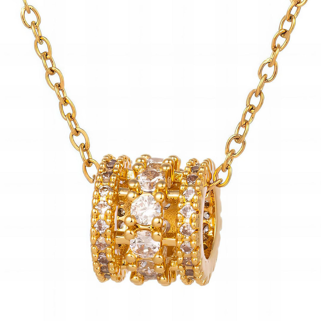Luxury Gold Crystal Necklace
