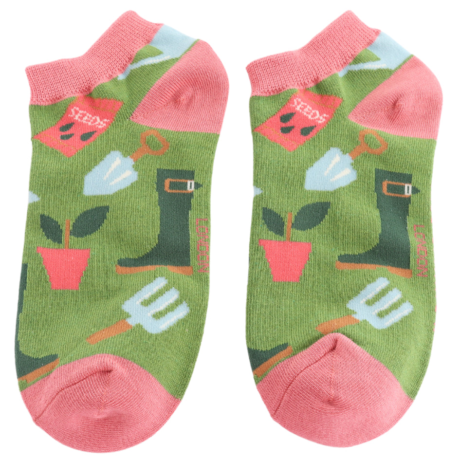 Gardening Gear Trainer Socks  Eco Gift for Gardeners | SHB Studio