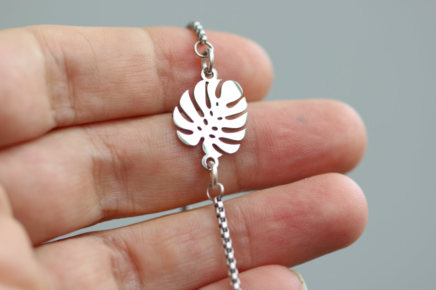 Adjustable Leaf Bracelet