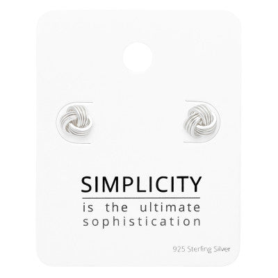 Knot Studs - 925 Sterling Silver