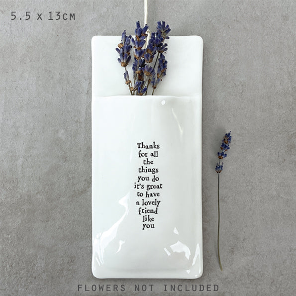 Thanks lovely friend vase-1