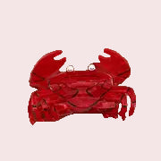 Red Crab Hair Clips – Cute Acrylic Hair Accessories