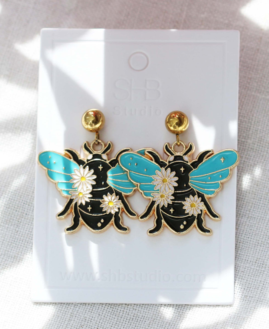 bumble bee earrings 1