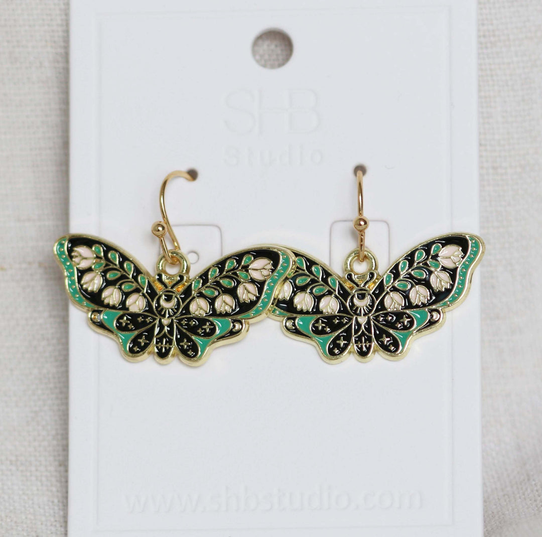 Butterfly Hook Earrings-E23 1